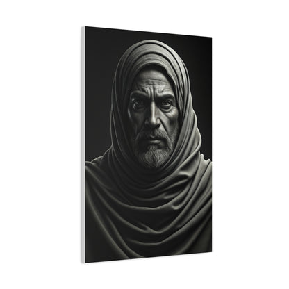 Silent Strength Black & White Elder Portrait Wall Art & Canvas Prints