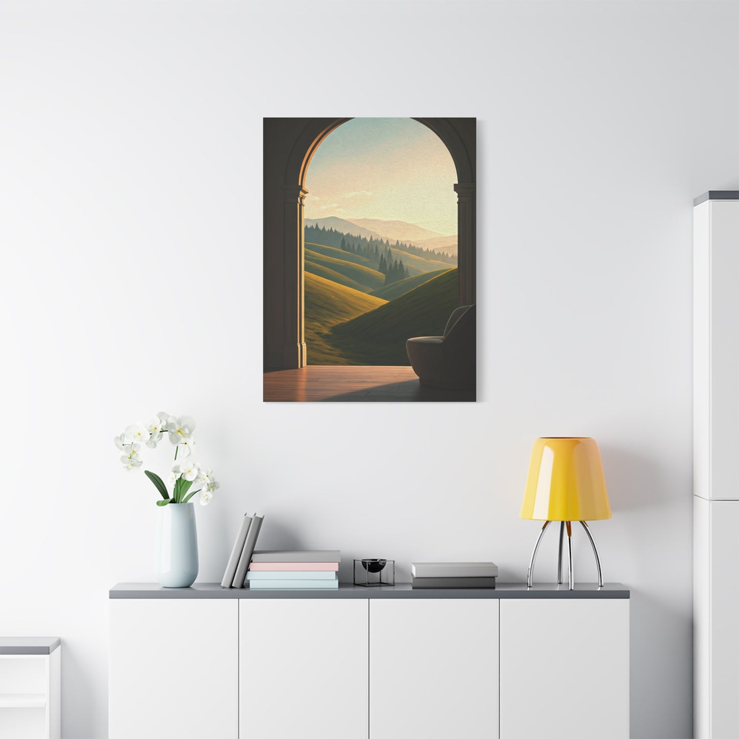 Arched Countryside View Wall Art & Canvas Prints