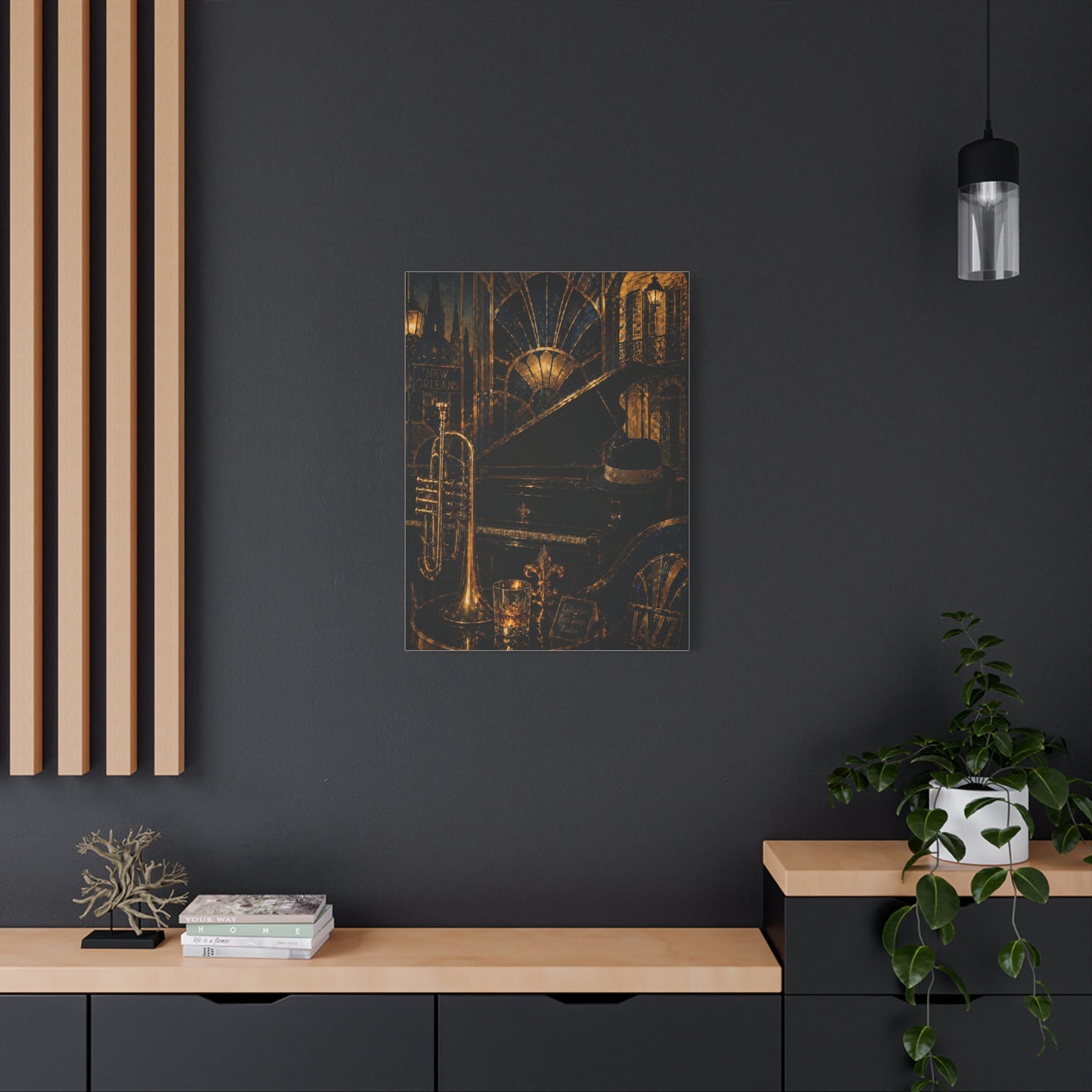 Jazz Lounge Still Life Elegance Wall Art & Canvas Print