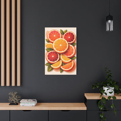 Modern Citrus Still Life Composition Wall Art & Canvas Print