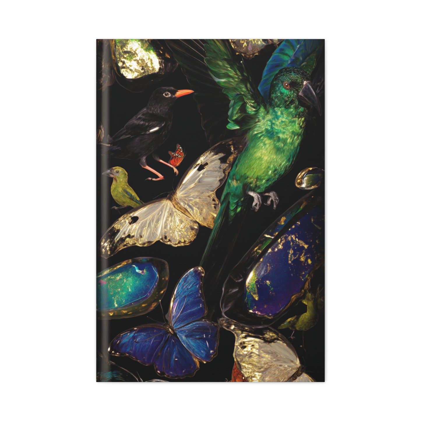 Jewel Tone Birds and Butterflies Wall Art & Canvas Print
