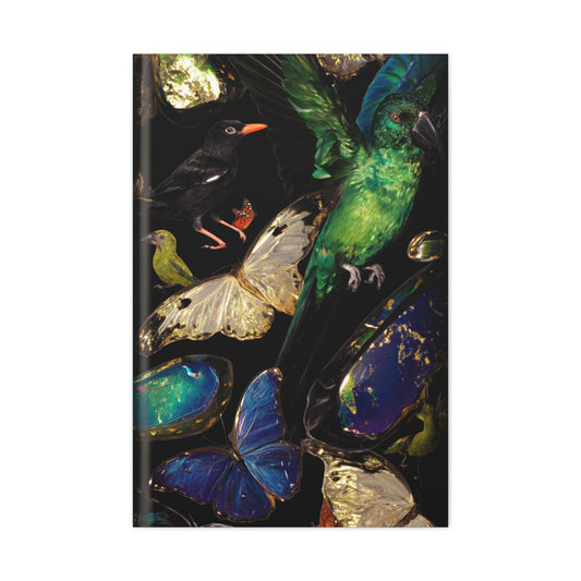 Jewel Tone Birds and Butterflies Wall Art & Canvas Print