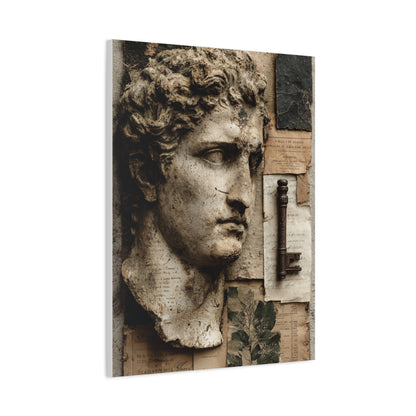 Antique Classical Bust Collage Wall Art & Canvas Print