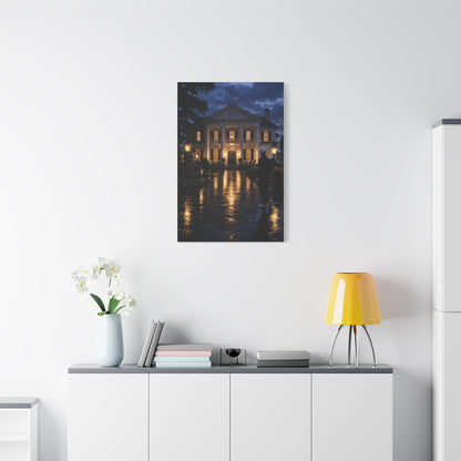 Grand Clubhouse Blue Hour Golf Wall Art & Canvas Print