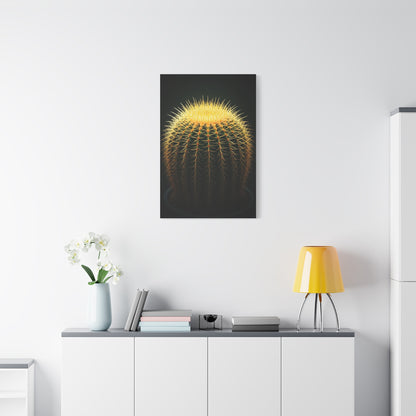 Golden Crown Cactus Portrait Wall Art & Canvas Prints