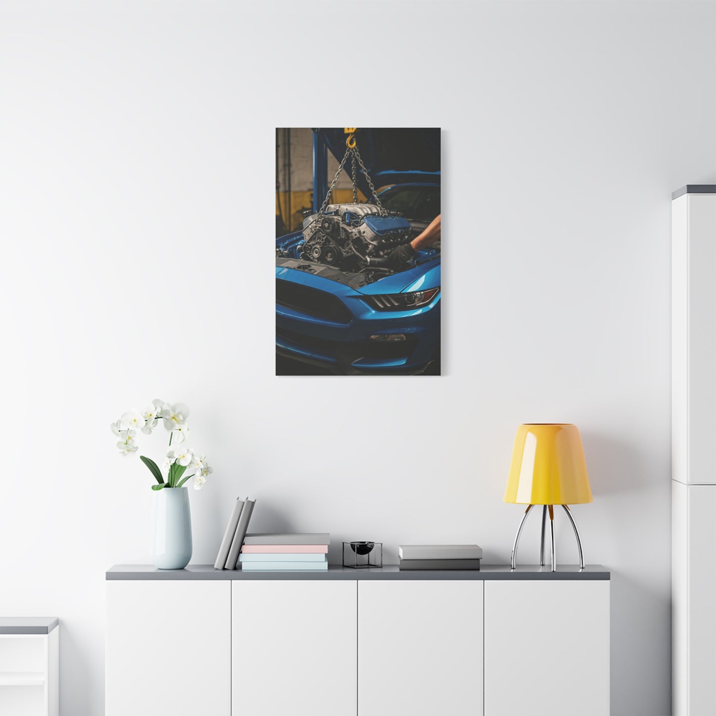 Ford Mustang Shelby GT350 Performance Build Workshop Wall Art & Canvas Prints