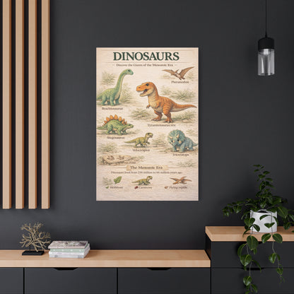 Dinosaur Discovery Museum Poster Wall Art & Canvas Print