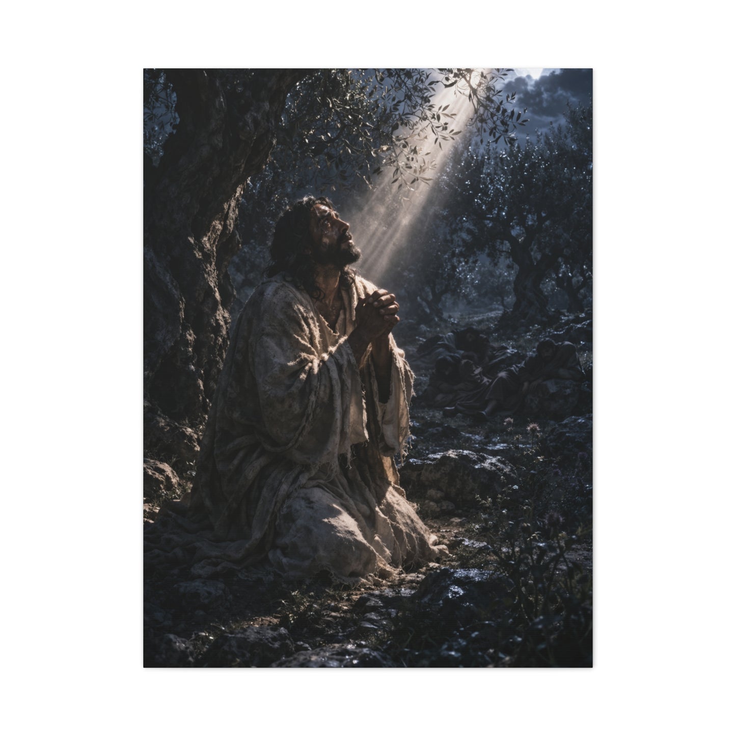 Agony in Gethsemane Night Prayer Wall Art & Canvas Print