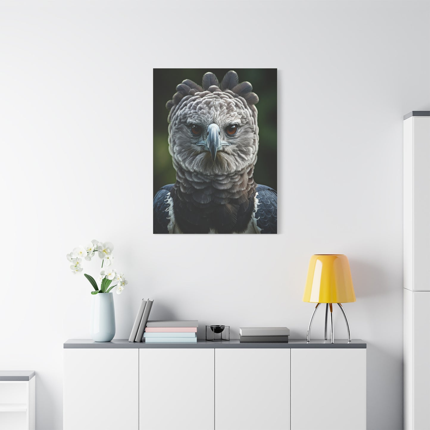 Regal Harpy Eagle Portrait Wall Art & Canvas Prints