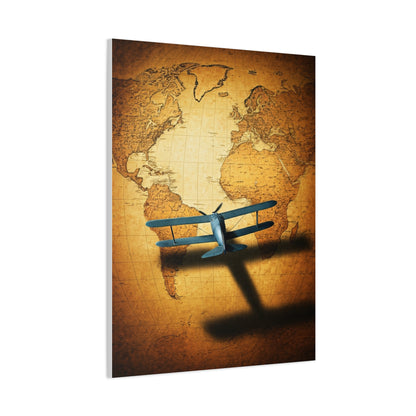 Antique Twin Hemisphere Map Wall Art & Canvas Prints