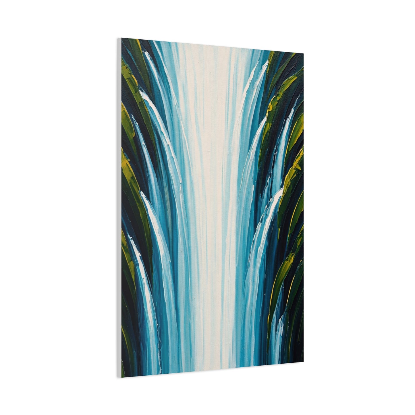 Vertical Cascade Flow Abstract Wall Art & Canvas Prints