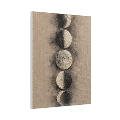 Lunar Phases Minimal Composition Wall Art & Canvas Print