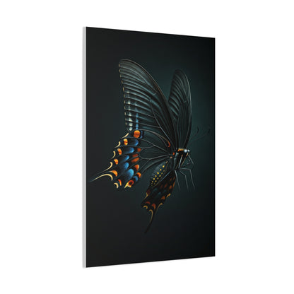 Dark Swallowtail Butterfly in Flight Wall Art & Canvas Prints