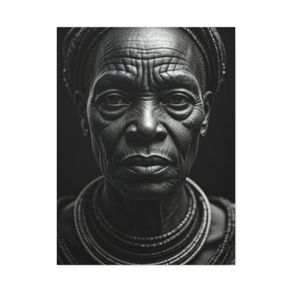 Enduring Grace Black & White Portrait Wall Art & Canvas Prints
