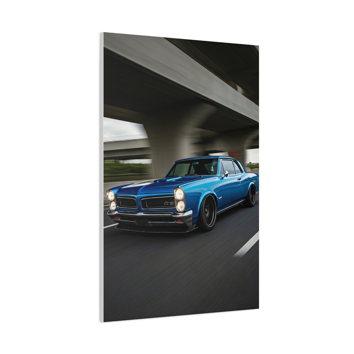 1965 Pontiac GTO Elevated Bypass Pursuit Wall Art & Canvas Prints