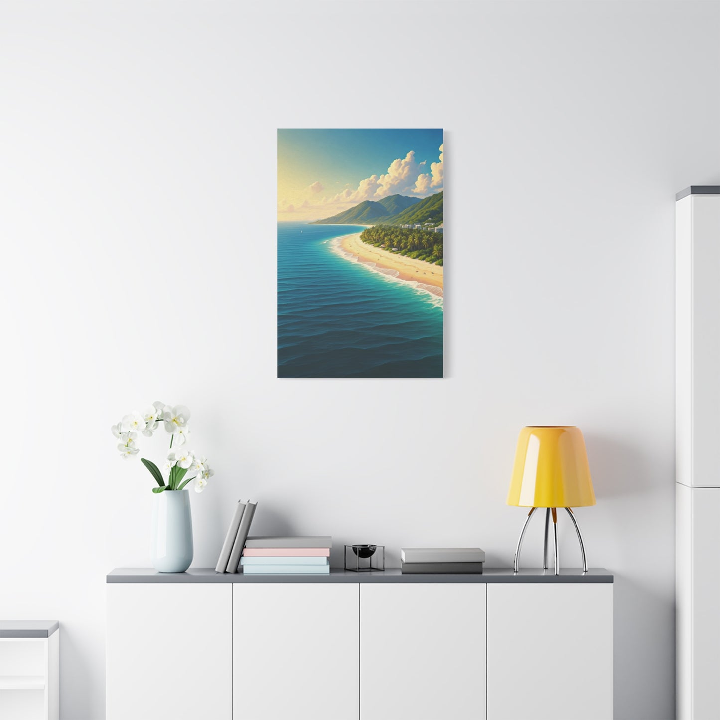 Sunlit Island Shore Retreat Wall Art & Canvas Prints
