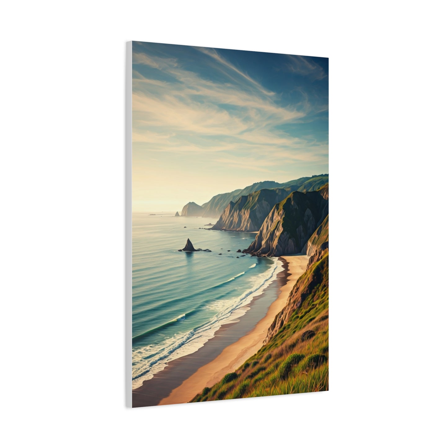Majestic Cliffside Ocean Panorama Wall Art & Canvas Prints