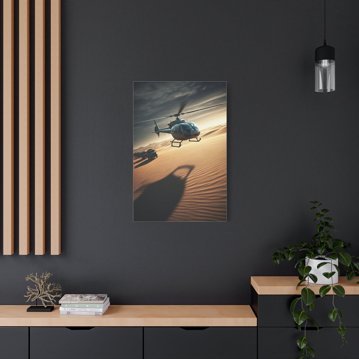 Desert Helicopter Expedition Wall Art & Canvas Prints