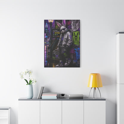 Urban Rebel Bunny NYC Street Wall Art & Canvas Print
