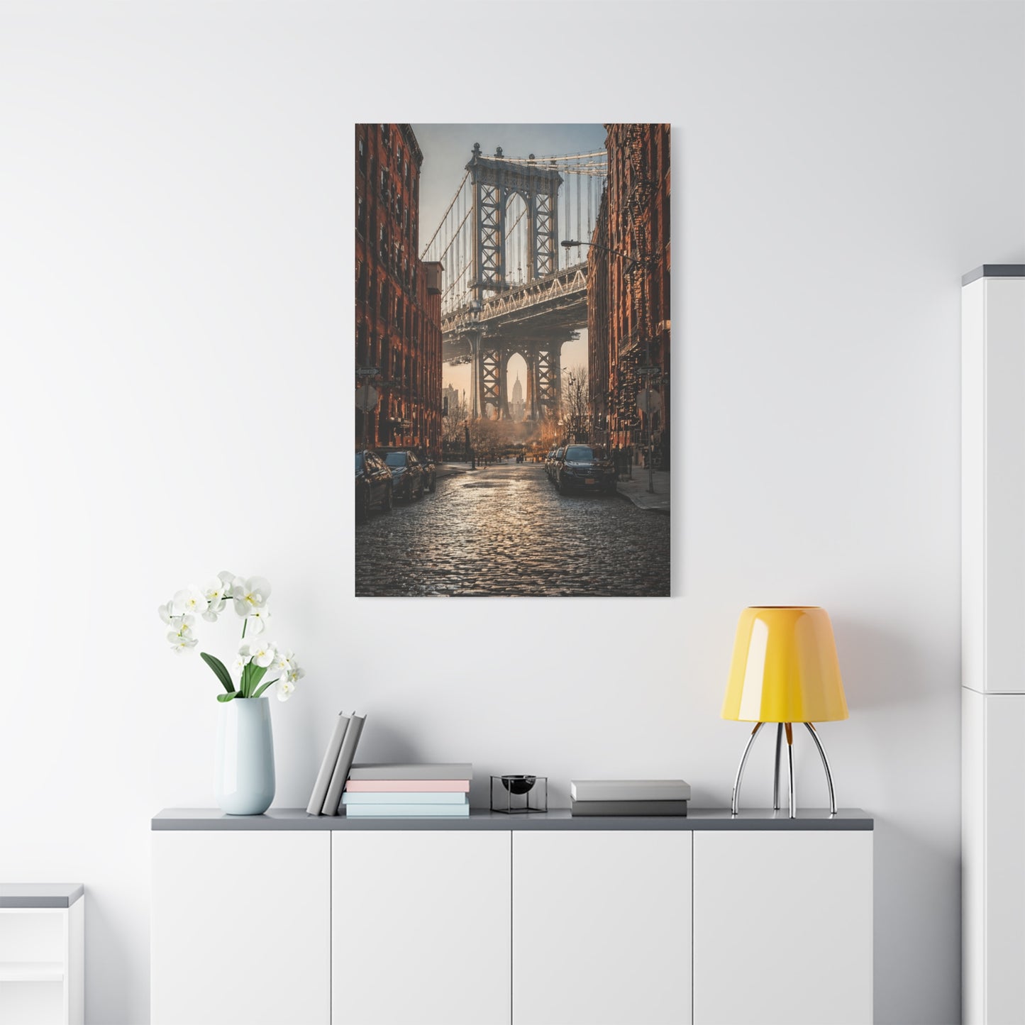 DUMBO Manhattan Bridge Perspective Wall Art & Canvas Print