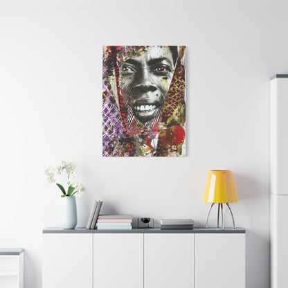 Avant Garde Mixed Media Portrait Collage Wall Art & Canvas Print