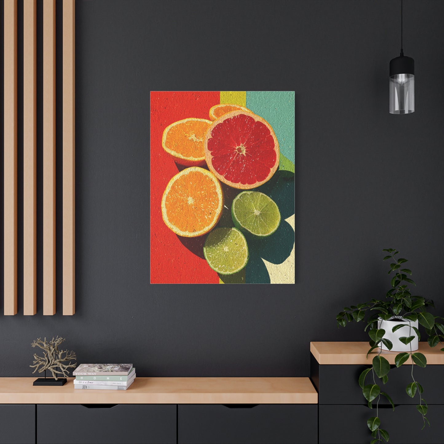 Citrus Pop Art Kitchen Composition Wall Art & Canvas Print