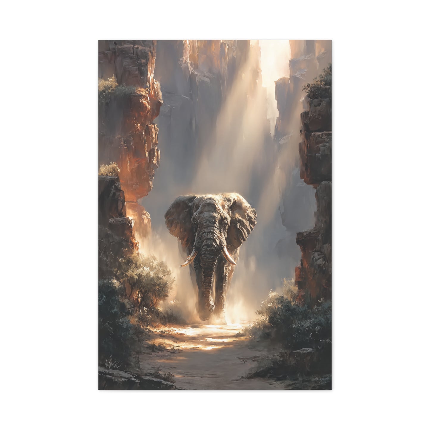 Elephant Canyon Light Passage Wall Art & Canvas Print