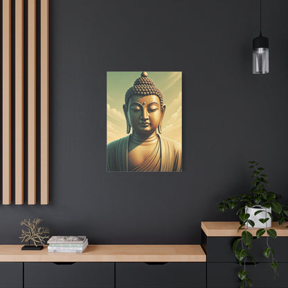 Peaceful Enlightenment Buddha Portrait Wall Art & Canvas Prints