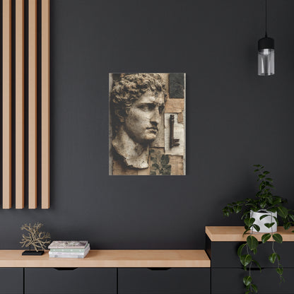 Antique Classical Bust Collage Wall Art & Canvas Print