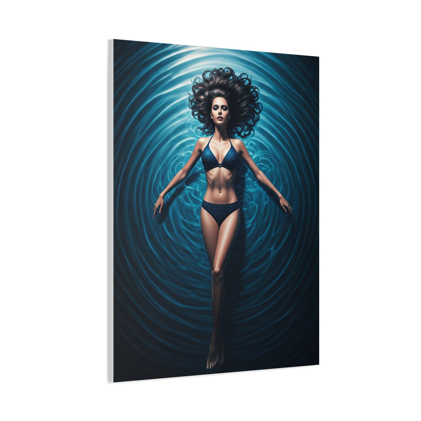 Calm Drift on Blue Water Wall Art & Canvas Prints