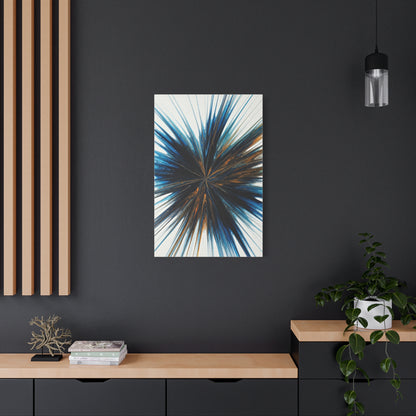 Deep Blue Starburst Abstract Wall Art & Canvas Prints