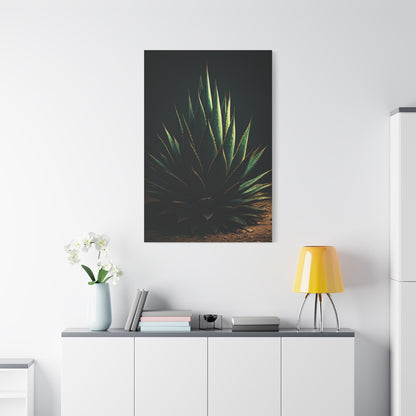 Midnight Agave Sculpture Wall Art & Canvas Prints