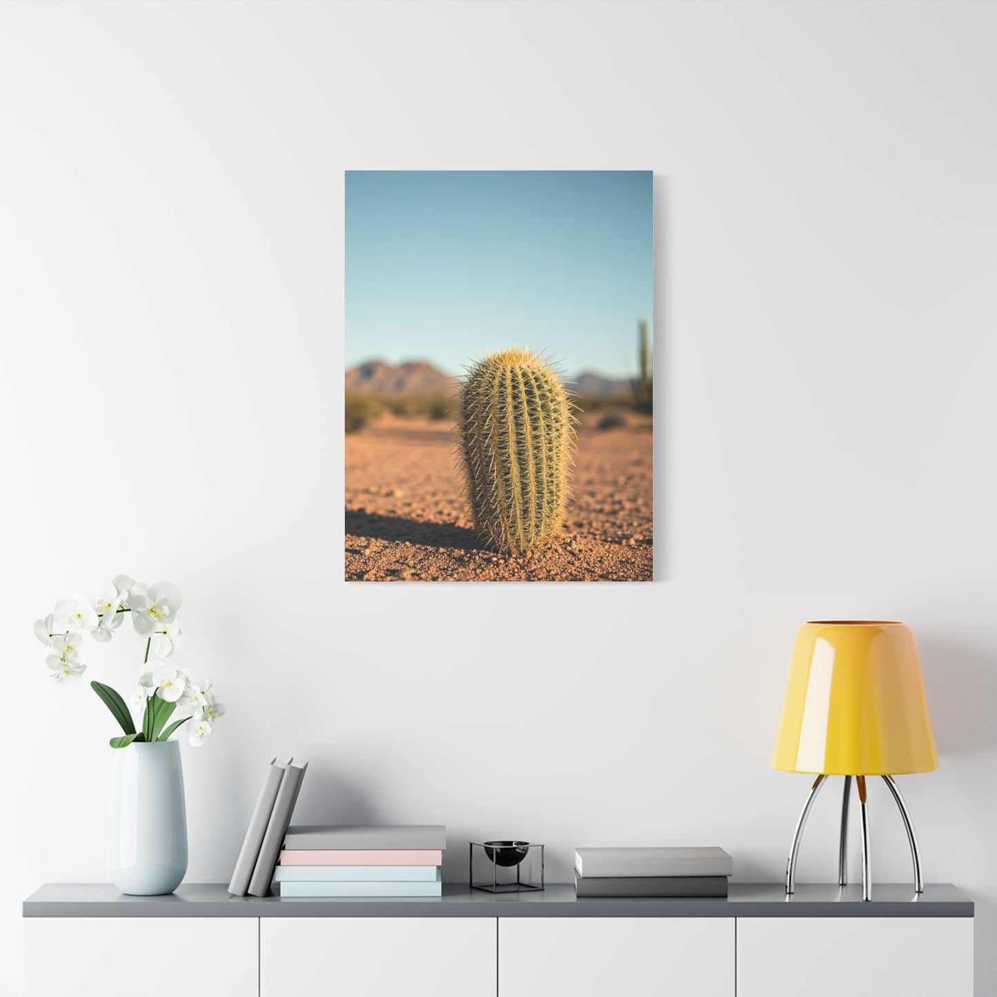 Barrel Cactus Desert Minimalism Wall Art & Canvas Prints
