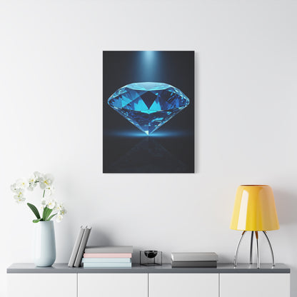 Blue Diamond Reflection Wall Art & Canvas Prints