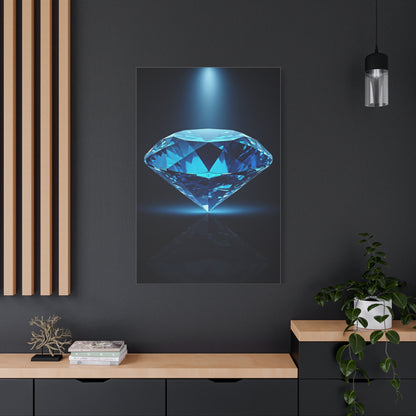 Blue Diamond Reflection Wall Art & Canvas Prints