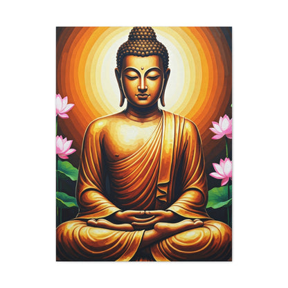 Radiant Lotus Harmony Buddha Wall Art & Canvas Prints