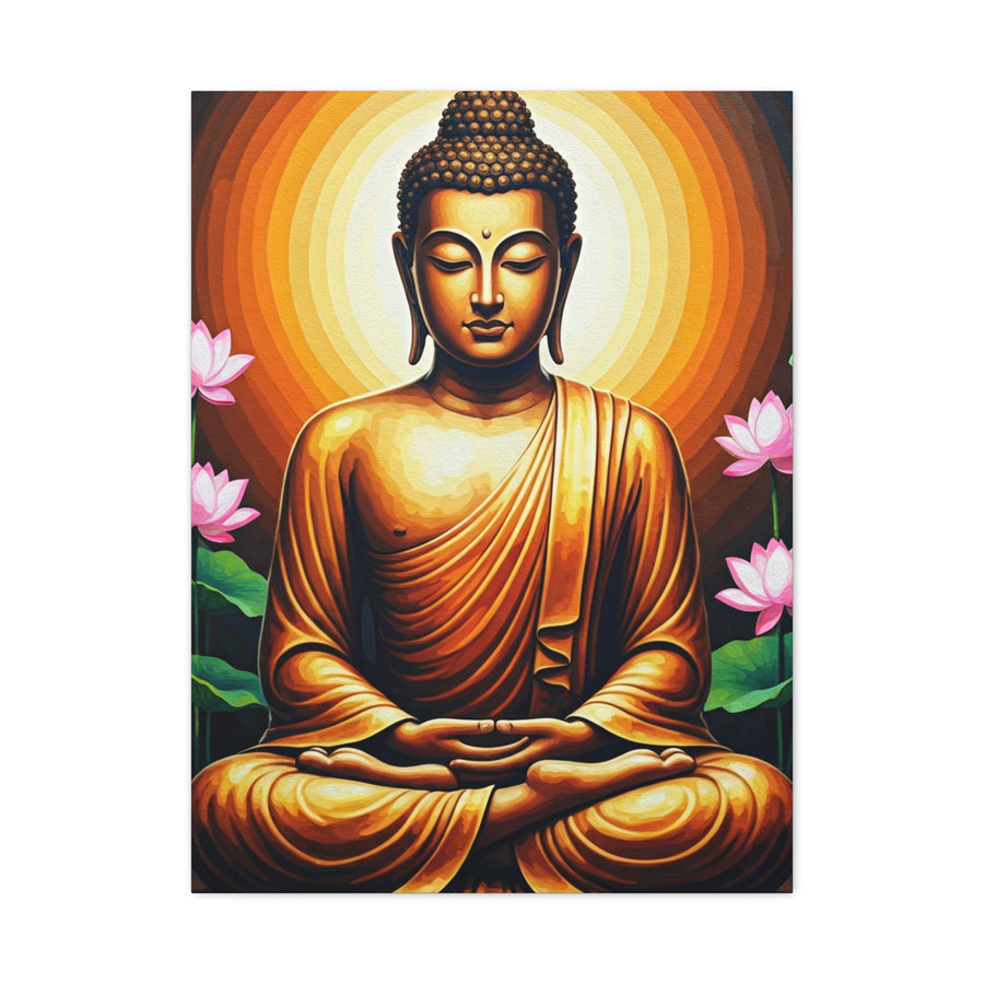 Radiant Lotus Harmony Buddha Wall Art & Canvas Prints