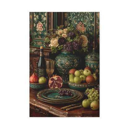 Ornamental Heritage Dining Still Life Wall Art & Canvas Print