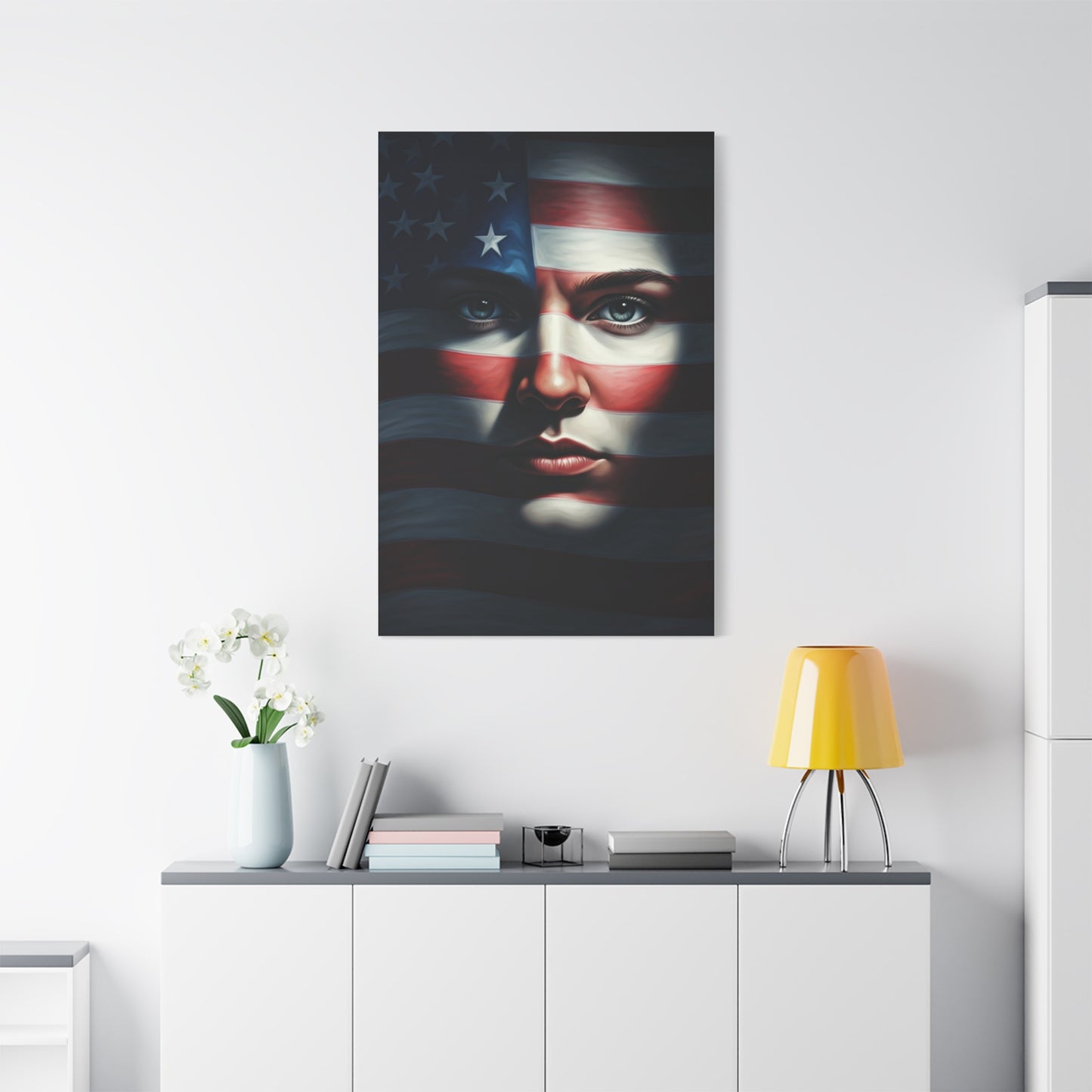 Stars and Stripes Face of Freedom Wall Art & Canvas Prints