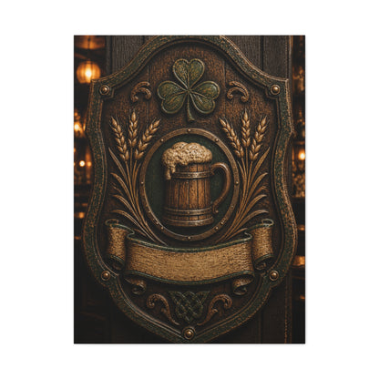 Irish Pub Heritage Crest Wall Art & Canvas Print