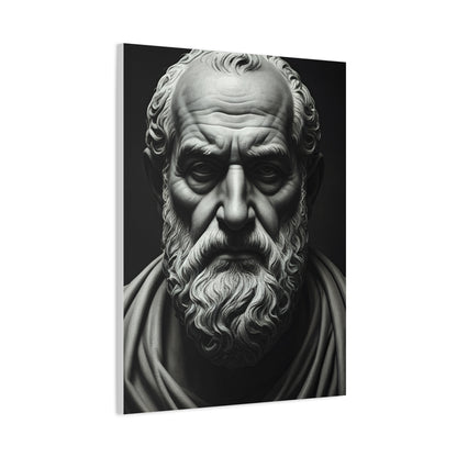 Timeless Wisdom Black & White Elder Portrait Wall Art & Canvas Prints