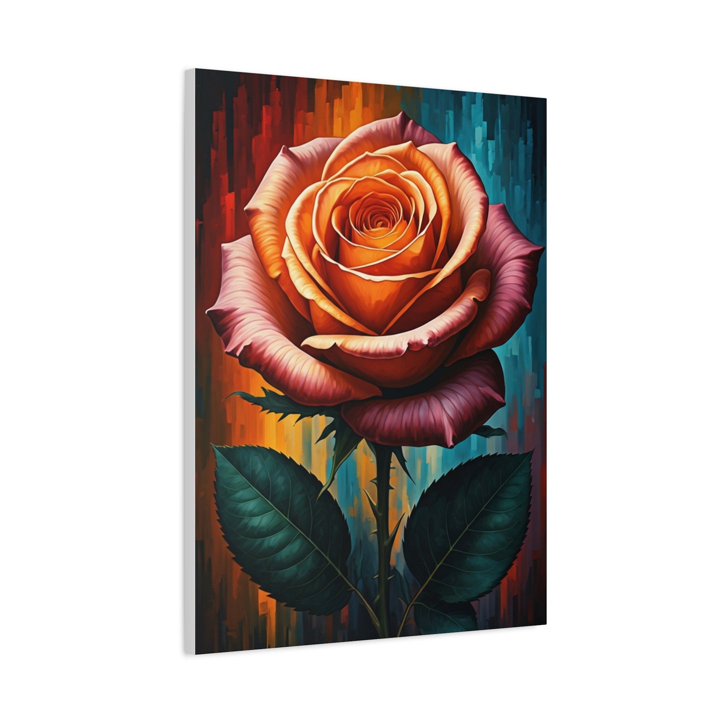 Golden Ember Rose Wall Art & Canvas Print