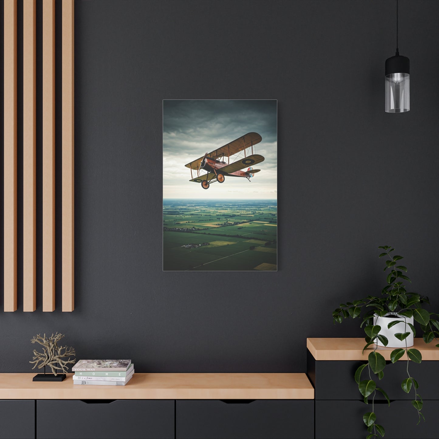 Classic Biplane Sky Journey Wall Art & Canvas Prints