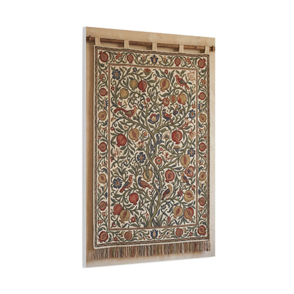 Medieval Floral Tree Tapestry Wall Art & Canvas Print