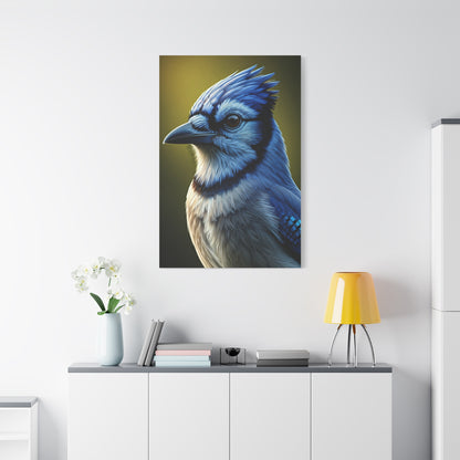 Blue Jay Majesty Portrait Wall Art & Canvas Prints