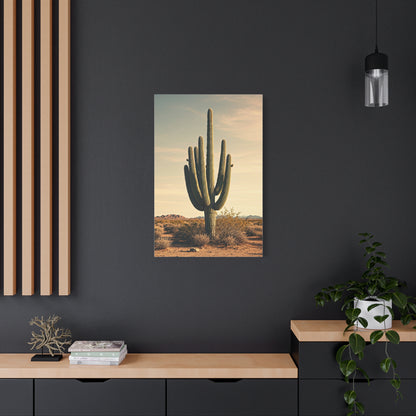 Golden Desert Saguaro Landscape Wall Art & Canvas Prints
