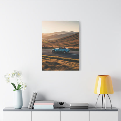 Mazda MX-5 Miata Winding Countryside Road Wall Art & Canvas Prints