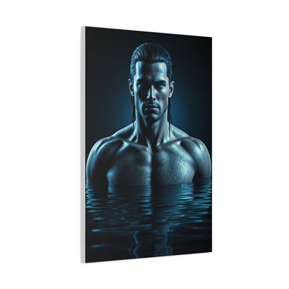 Blue Depth Masculine Form Wall Art & Canvas Prints