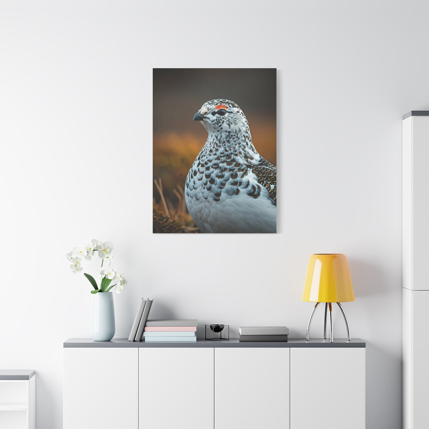 Snowy Grouse Portrait Wall Art & Canvas Prints