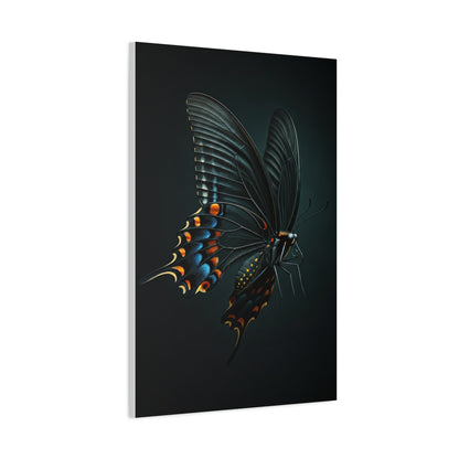 Dark Swallowtail Butterfly in Flight Wall Art & Canvas Prints